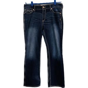 Ariat Jeans Womens 34R Blue Mid Rise Boot Real Denim 100320047